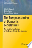 The Europeanization of domestic legislatures : the empirical implications of the Delors' myth in nine countries