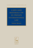 Cases and materials on EU private international law