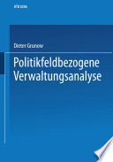 Verwaltungshandeln in Politikfeldern : Ein Studienbuch