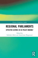 Regional parliaments : effective actors in EU policy-making?