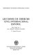 Lecciones de derecho civil internacional español