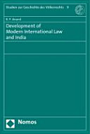 Development of modern international law and India