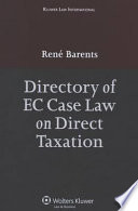 Directory of EC case law on direct taxation