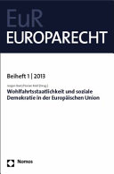 Wohlfahrtsstaatlichkeit und soziale Demokratie in der Europäischen Union
