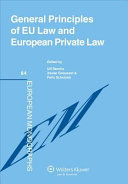 General principles of EU law and European private law