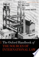 The Oxford handbook on the sources of international law
