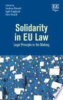 Solidarity in EU law : Legal principle in the making