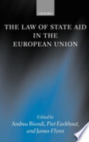 The law of state aid in the European Union