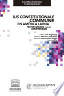 Ius constitutionale commune en América Latina: Textos básicos para su comprensión