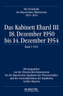 8.1.1953-29.12.1953. Das Kabinett Ehard III, Band 3