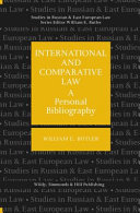 International and comparative law : a personal bibliography