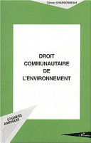 Droit communautaire de l'environnement
