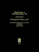 Statutes & conventions on private international law