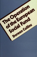 The operation of the European Social Fund