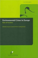 Environmental crime in Europe : rules of sanctions