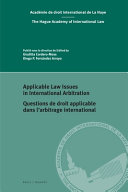 Applicable law issues in international arbitration