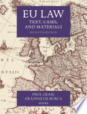 EU law : text, cases, and materials