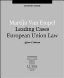 Leading cases on the law of the European communities