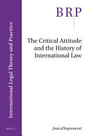 The critical attitude and the history of international law