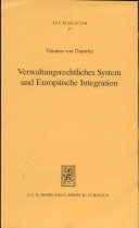 Verwaltungsrechtliches System und europäische Integration
