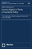 Human rights in times of austerity policy : the EU institutions and the conclusion of memoranda of understanding
