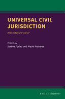 Universal civil jurisdiction : which way forward?