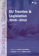 EU treaties and legislation : 2009-2010