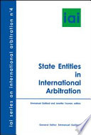 State entities in international arbitration : IAI Seminar Paris - October 20, 2005