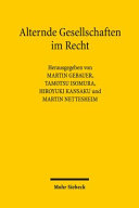 Alternde Gesellschaften im Recht : Japanisch-deutsches Symposium in Tübingen vom 3. bis 4. September 2012