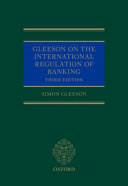 Gleeson on the international regulation of banking