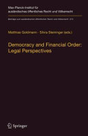 Democracy and financial order : legal perspectives