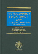 Transnational commercial law : international instruments and commentary