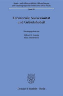 Territoriale Souveränität und Gebietshoheit
