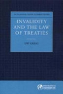 Invalidity and the law of treaties