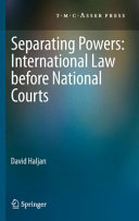 Separating powers : international law before national courts