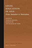 Legal education in Asia : from imitation to innovation