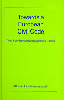 Towards a European civil code