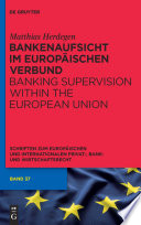 Bankenaufsicht im Europäischen Verbund