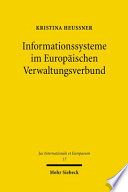 Informationssysteme im europäischen Verwaltungsverbund