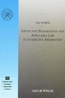 Extinctive prescription and applicable law in interstate arbitration