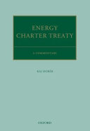 The Energy Charter Treaty : a commentary