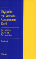 Beginselen van europees constitutioneel recht