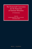 The Framework Convention for the Protection of National Minorities : a commentary
