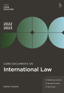 Core documents on international law 2022-23