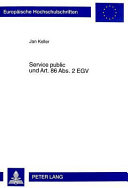 Service public und Art. 86 Abs. 2 EGV