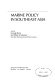 Marine policy in Southeast Asia