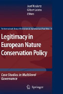 Legitimacy in European nature conservation policy : case studies in multilevel governance