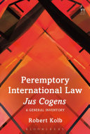 Peremptory international law - "jus cogens" : a general inventory
