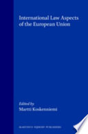 International law aspects of the European Union