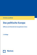 Das politische Europa : Differenz als Potential der Europäischen Union